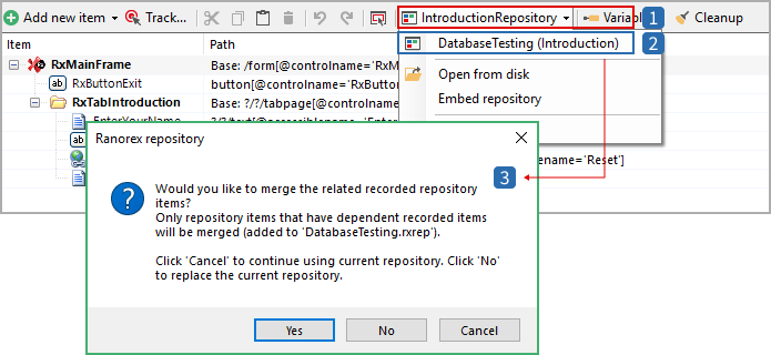 Assigning a different repository