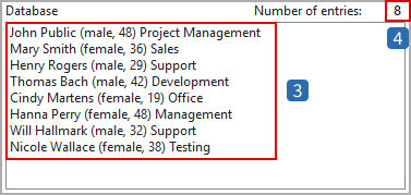 Test example with 8 persons in list