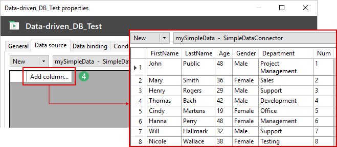 Creating a simple data table - part II