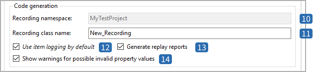 Recorder default settings - part III