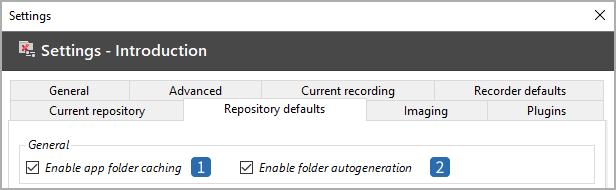Repository default settings - part I